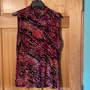 Dressy large Fashion Bug tank with cowl neck. Large.